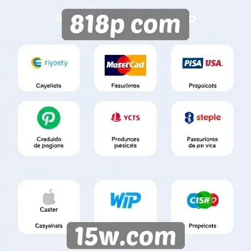 Métodos de pagamento disponíveis no 818p com