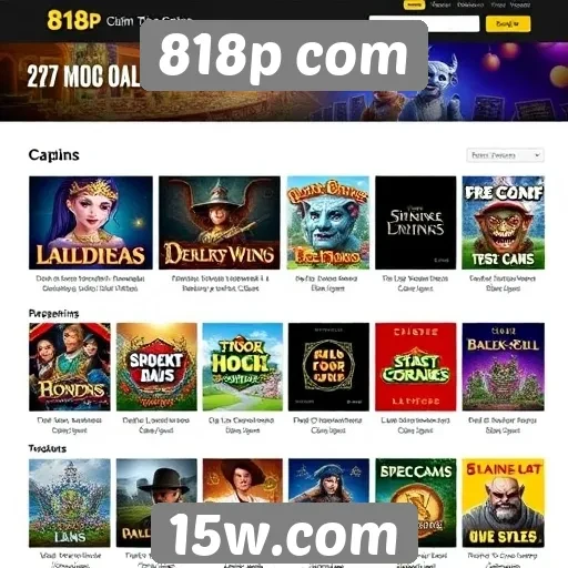 Análise de recursos do site 818p com